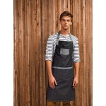 sort Domain Contrast Denim Bib